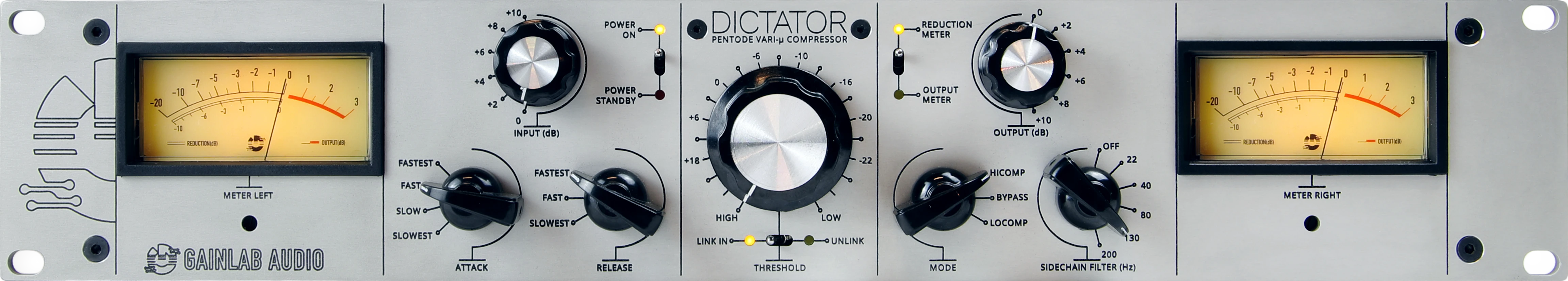 Gainlab Audio Dictator - Stereo Pentode Vari-Mu Compressor